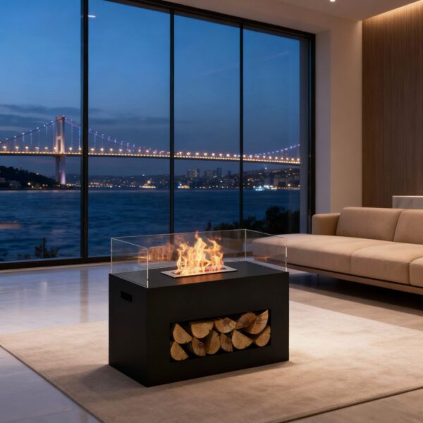 Vertical Masa Taşınabilir Bioethanol Şömine