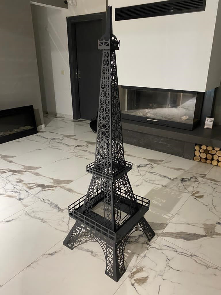 Eiffel Tower Bacasız Taşınabilir Şömine