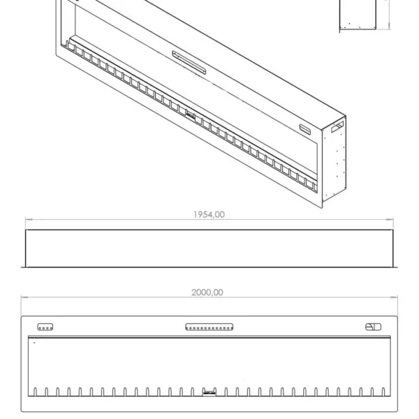 SC - 200 Elektrikli Şömine (Isıtmalı)